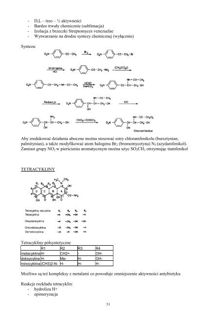 Chemia leków - leki - otrzymywanie i właściwości - Retsat 1