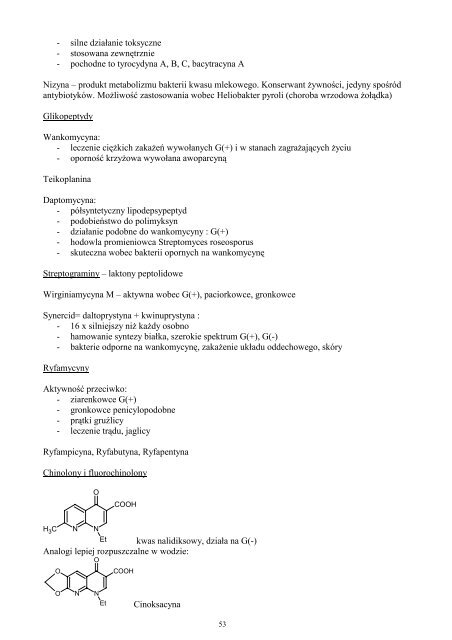 Chemia leków - leki - otrzymywanie i właściwości - Retsat 1