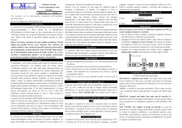 Monofase Card per Test di Amfetamina (Urina ... - Intermedical.it