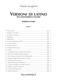 Versioni di latino - Taliaeditrice.It