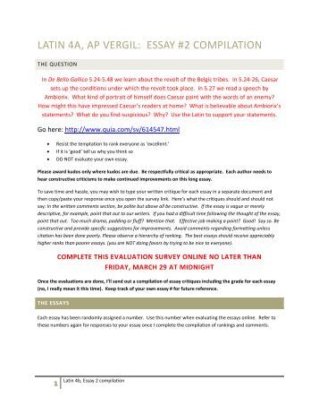 ap latin essay ap latin essay