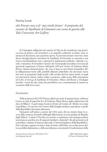 Scarica questo file PDF - Firenze University Press - Open Journal ...