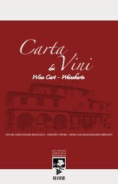 Carta dei Vini - Staff Millennium srl