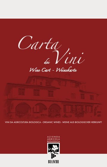 Carta dei Vini - Staff Millennium srl