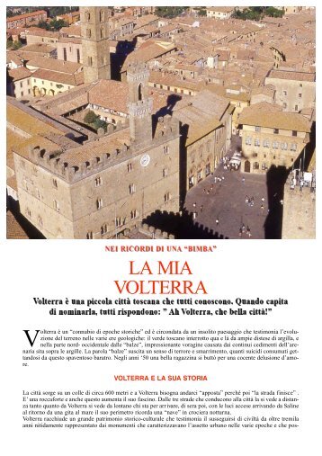 La mia Volterra - Turismo e Benessere