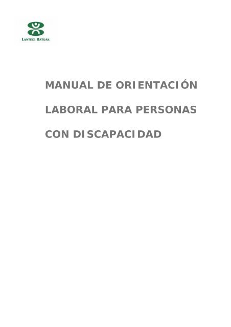 MANUAL DE ORIENTACIÓN LABORAL PARA PERSONAS CON DISCAPACIDAD