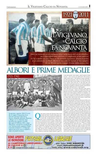 Il Vigevano Calcio fa novanta di Paolo Marinoni