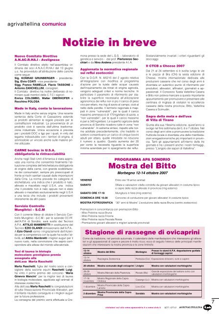 4 - Associazione Provinciale Allevatori Sondrio