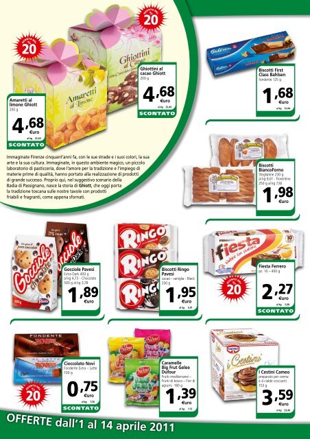 OFFERTE dall'1 al 14 aprile 2011 - Coop Trentino