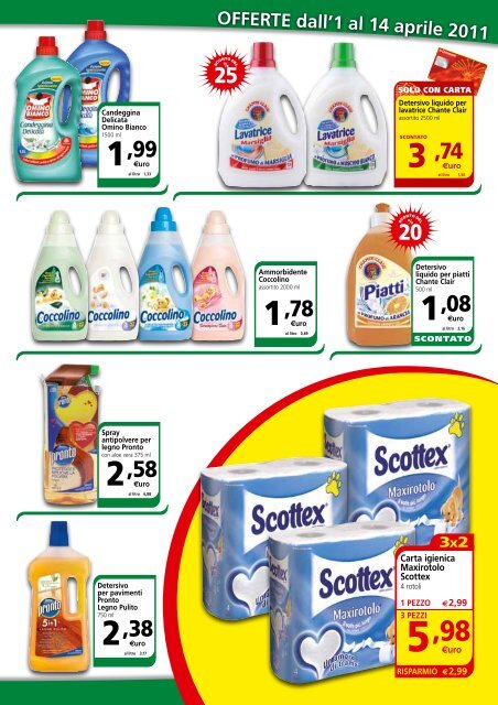 OFFERTE dall'1 al 14 aprile 2011 - Coop Trentino