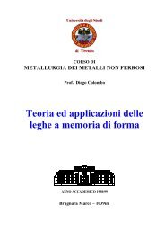 Teoria ed applicazioni delle leghe a memoria di forma