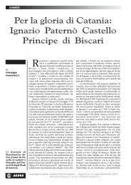 Per la gloria di Catania: Ignazio Paternò Castello Principe di Biscari