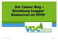 Bündelung knapper Ressourcen im ÖPNV - VGC