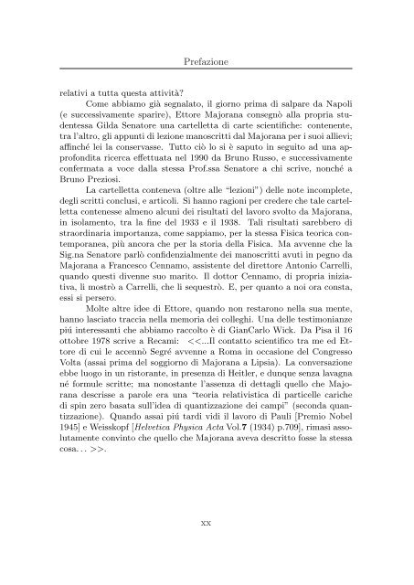 Ettore Majorana: Appunti di Fisica Teorica - Università degli studi di ...