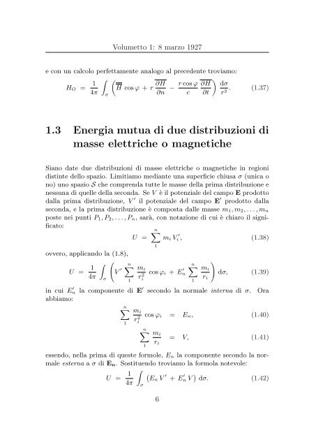 Ettore Majorana: Appunti di Fisica Teorica - Università degli studi di ...