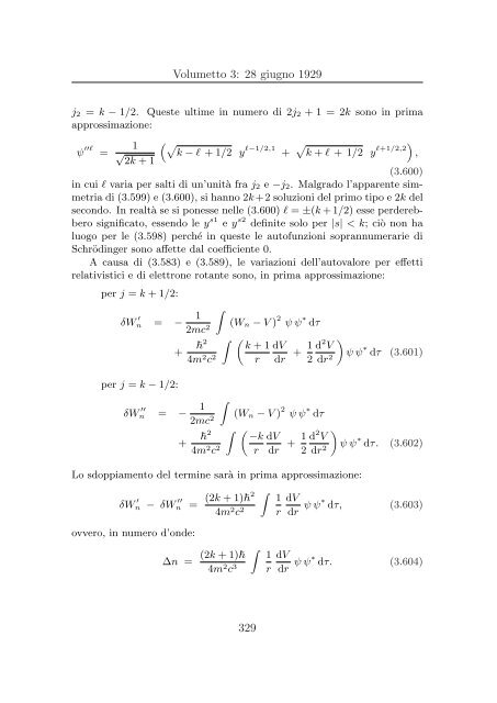 Ettore Majorana: Appunti di Fisica Teorica - Università degli studi di ...