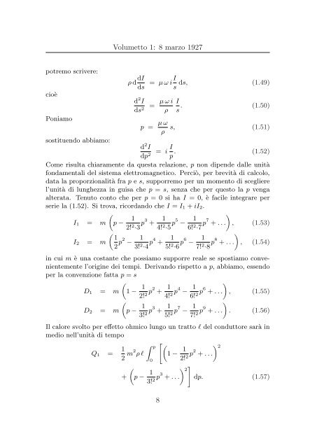 Ettore Majorana: Appunti di Fisica Teorica - Università degli studi di ...