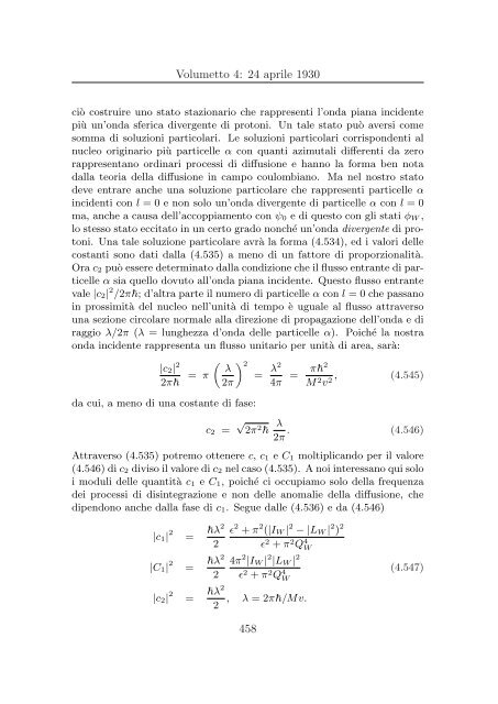 Ettore Majorana: Appunti di Fisica Teorica - Università degli studi di ...