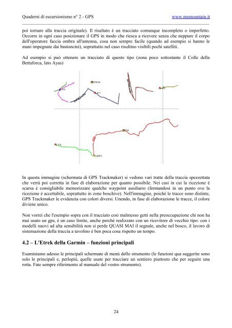 Quaderni di escursionismo n° 2 - GPS - MS Mountain