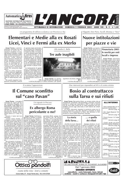 ANC20030209001e2e3_ac1e2e3 (Page 1) - L'ANCORA edicola