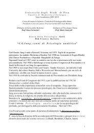 U niversit à degli S tudidi P isa “ CG J ung , cennidi ... - Paleopatologia