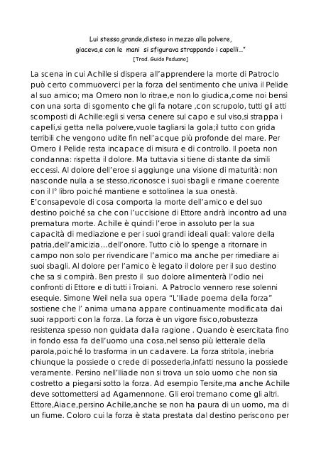 LAVORO DI GRUPPO ILIADE - Liceomorelli.It