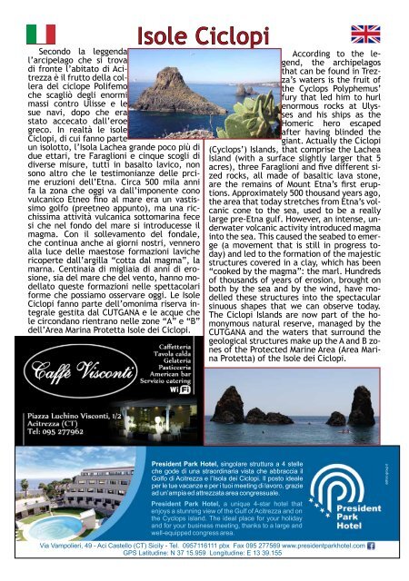 Guida turistica Aci Trezza 2013 - Xiphonia Coop. a rl - Turismo ad ...