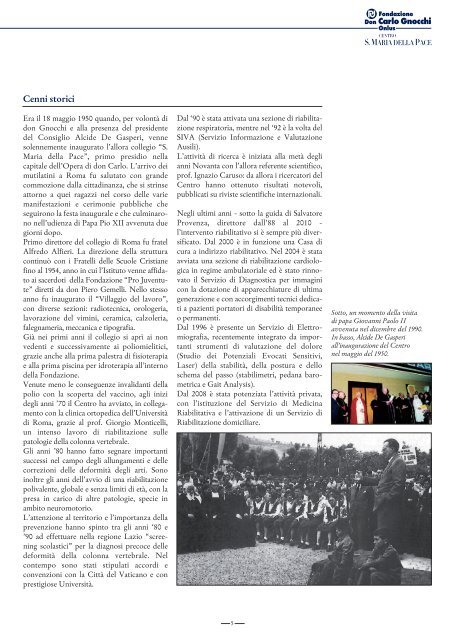 Doc Roma grande - Fondazione Don Carlo Gnocchi