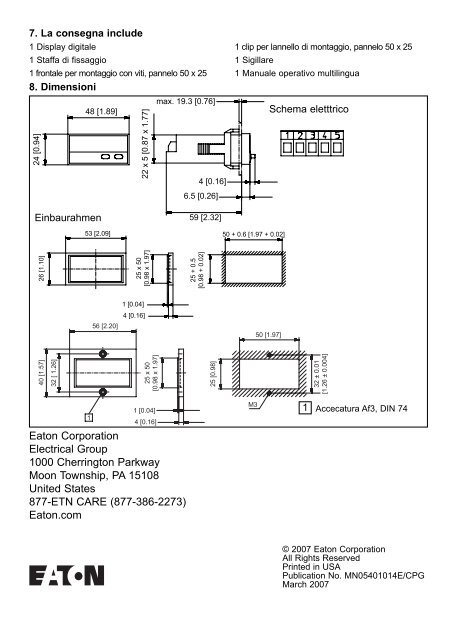 Operating Instructions Electronic Totalizer E5024E0402 - Download