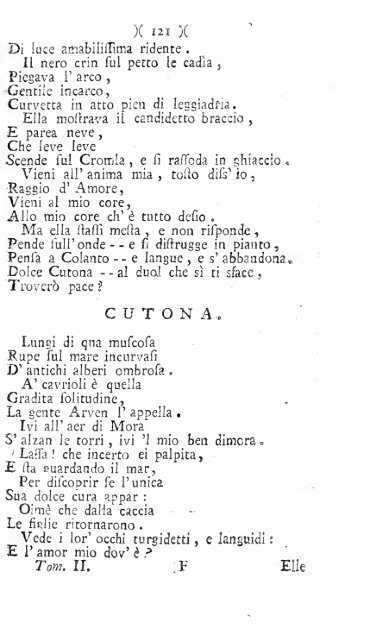 Poesie di Ossian figlio di Fingal antico poeta Celtico