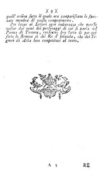 Poesie di Ossian figlio di Fingal antico poeta Celtico