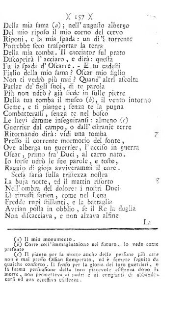 Poesie di Ossian figlio di Fingal antico poeta Celtico