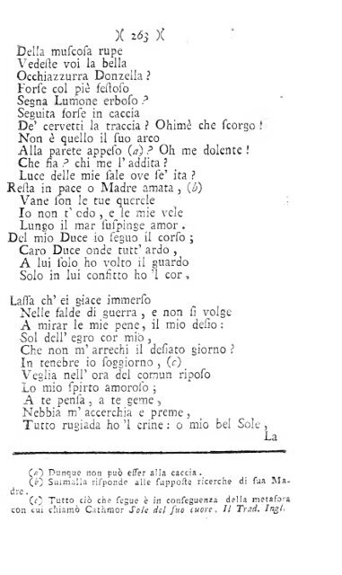 Poesie di Ossian figlio di Fingal antico poeta Celtico