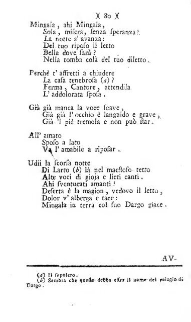 Poesie di Ossian figlio di Fingal antico poeta Celtico