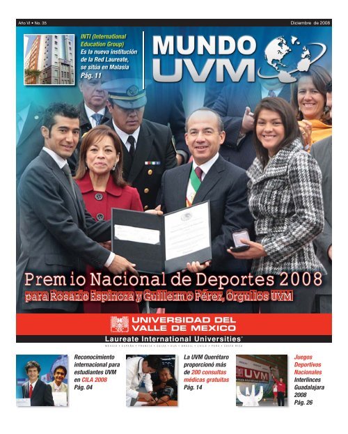 Premio Nacional de Deportes 2008 - Universidad del Valle México