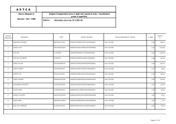 elenco di pagamento - Artea Toscana