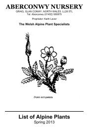 Aberconwy Nursery - Spring 2013.pdf - Alpine Garden Society ...