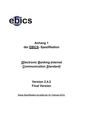 der EBICS - Volksbank Bautzen eG