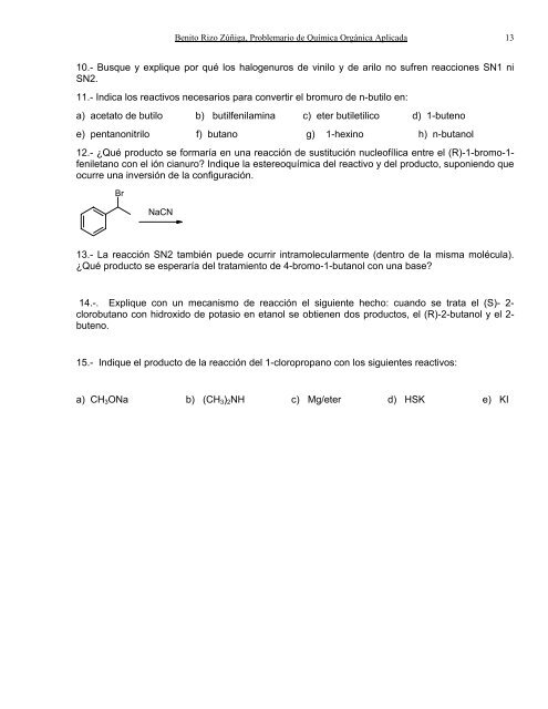 Problemario de Química Orgánica Aplicada - biblioteca upibi ...