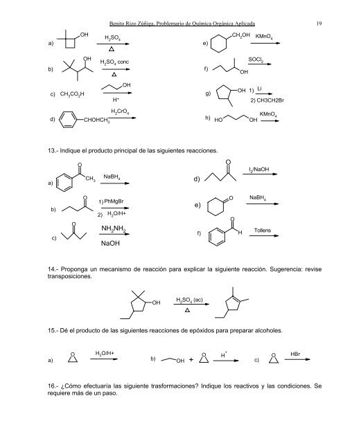 Problemario de Química Orgánica Aplicada - biblioteca upibi ...