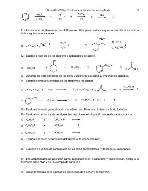 Problemario de Química Orgánica Aplicada - biblioteca upibi ...