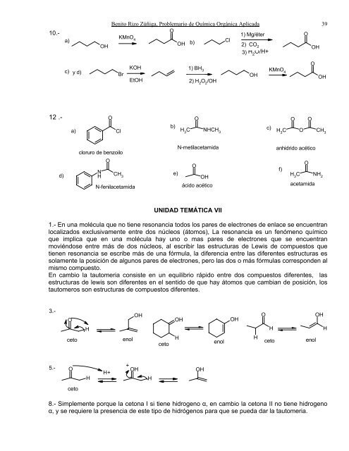 Problemario de Química Orgánica Aplicada - biblioteca upibi ...