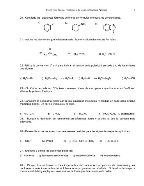 Problemario de Química Orgánica Aplicada - biblioteca upibi ...