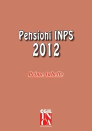 Pensioni INPS 2012 - CGIL Modena
