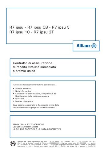 Rendita immediata - Allianz Bank