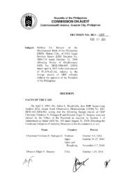 COMMISSION ON AUDIT DECISION NO. 2011-055 - August 17, 2011