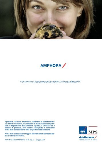 contratto di assicurazione di rendita vitalizia immediata - AXA MPS