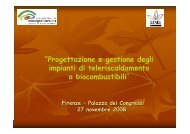 Impianti di teleriscaldamento: l'esperienza della ... - Archivio ARSIA