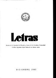 Letras N° 14 - Biblioteca Digital - Universidad Católica Argentina