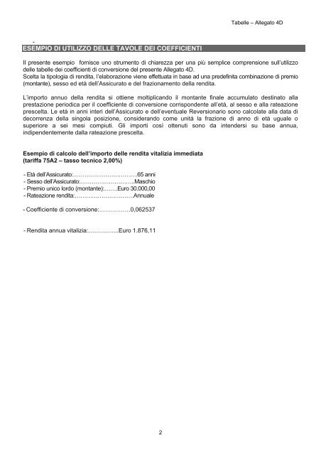 Documento sull'erogazione delle rendite - Alifond